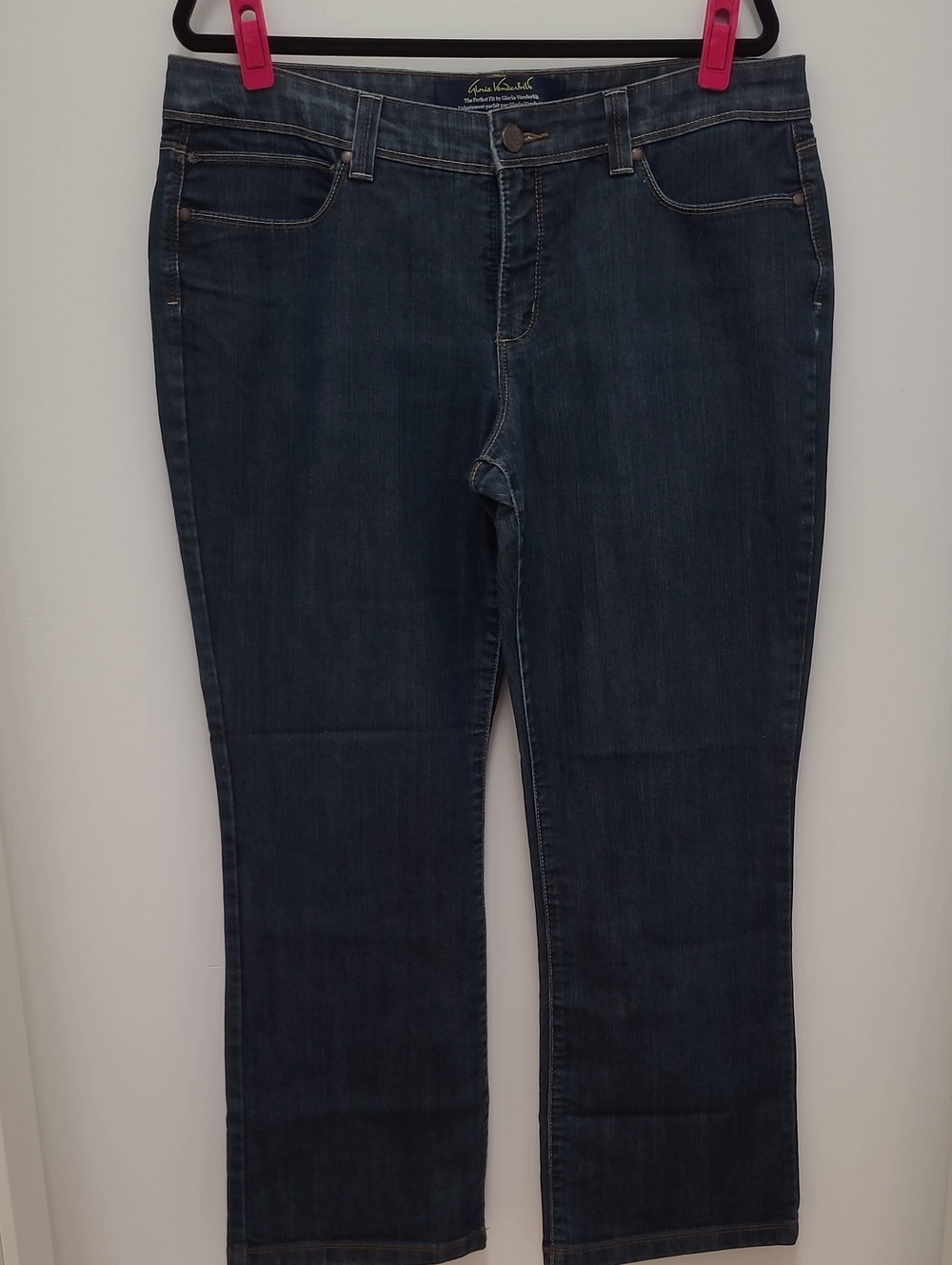 Gloria Vanderbilt Dark Indigo Straight Leg Jeans